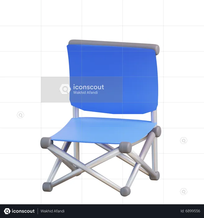 Folding Chair  3D Icon