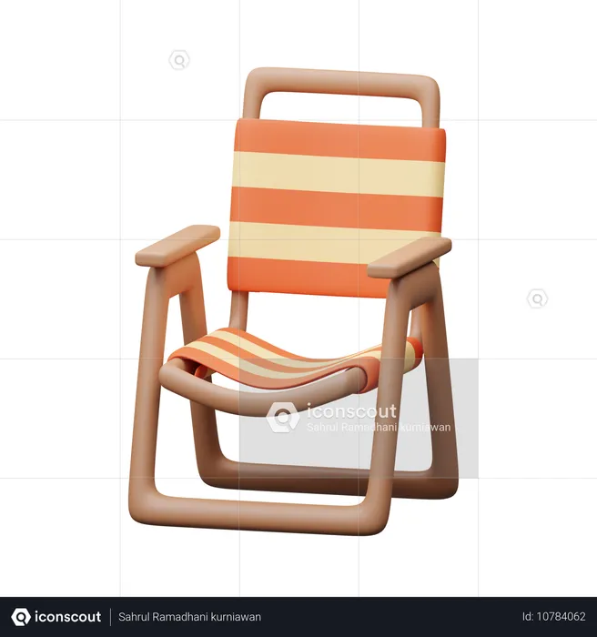 Folding chair  3D Icon