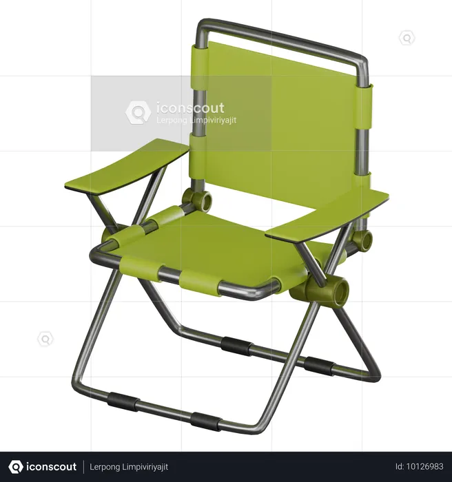 Folding Chair  3D Icon