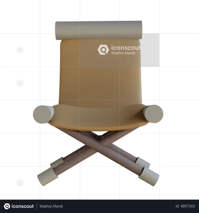 Folding Chair  3D Icon