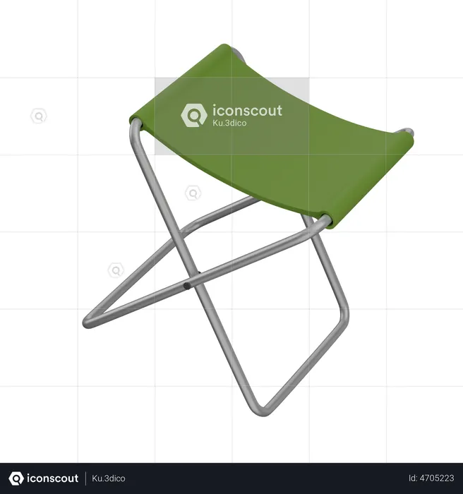 Folding chair  3D Illustration