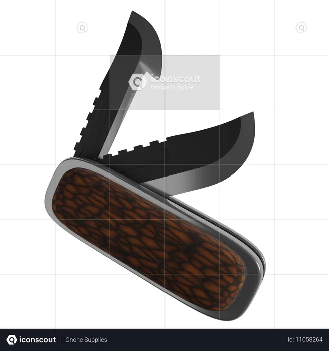 Folding Knife  3D Icon