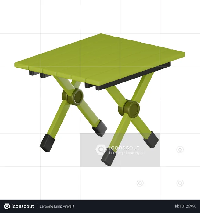 Folding Table  3D Icon