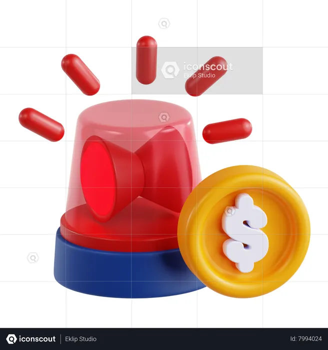 Fonds d'urgence  3D Icon