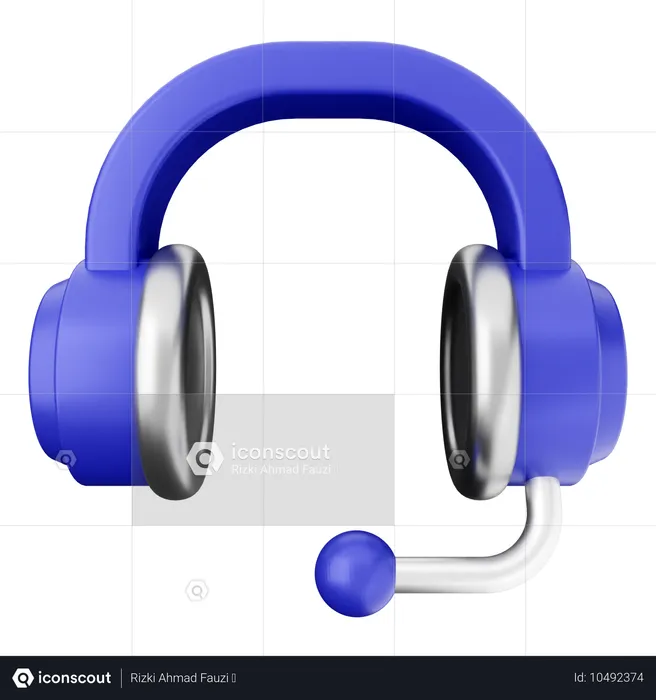 Helpdesk de fone de ouvido  3D Icon