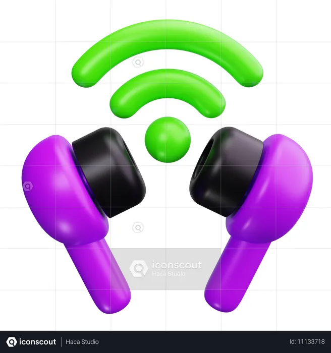 Fones de ouvido  3D Icon