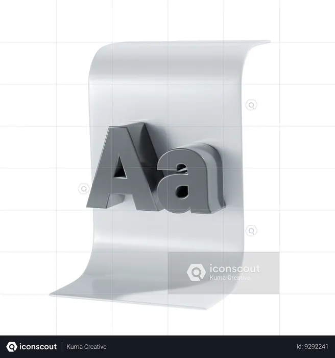 Font  3D Icon