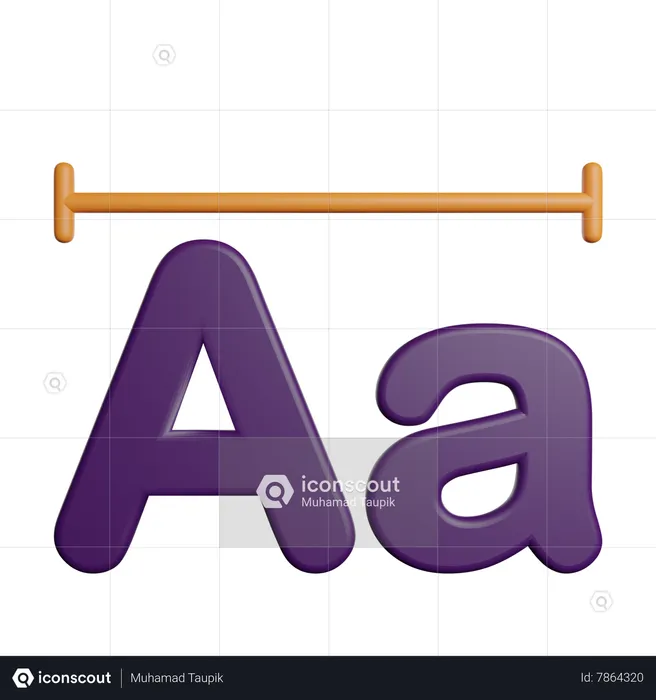 Font  3D Icon