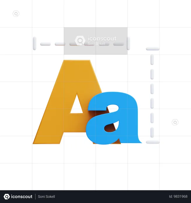 Font Size  3D Icon