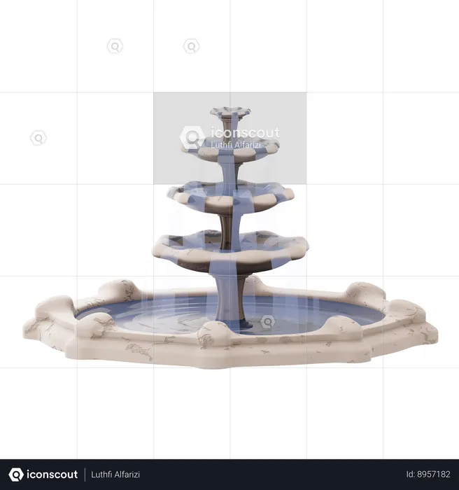 Fontaine  3D Icon