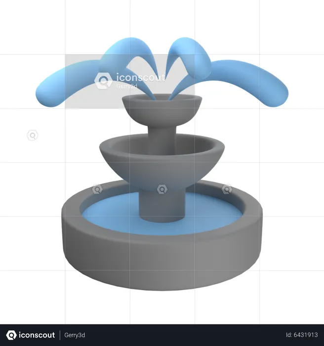 Fontaine d'eau  3D Icon