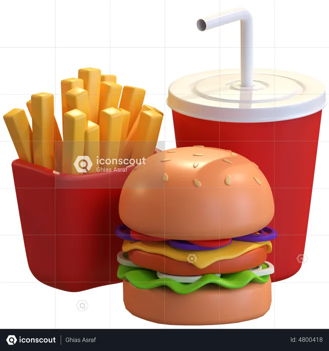 Food And Drink  3D Illustration