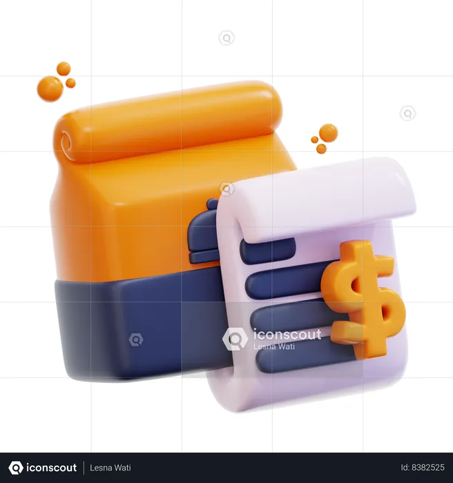 Food Bill  3D Icon