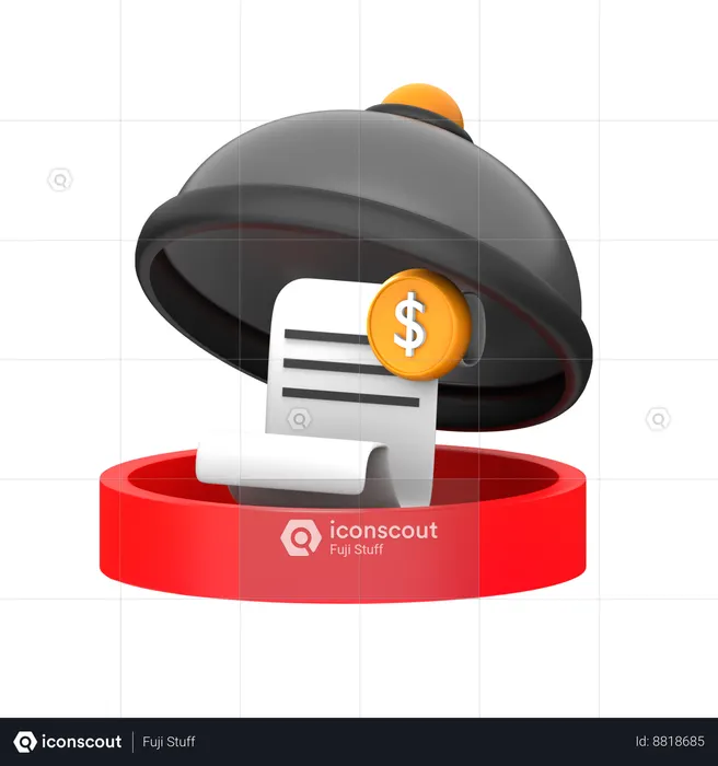 Food Bill  3D Icon