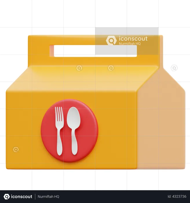 Food Box  3D Illustration