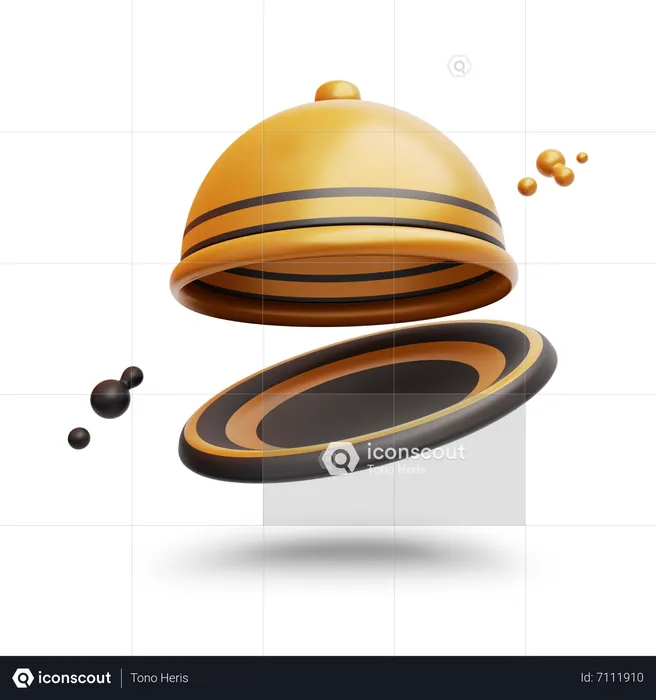 Food Cloche  3D Icon