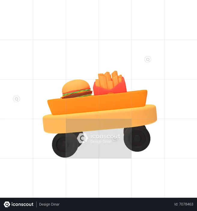 Food Delivery  3D Icon