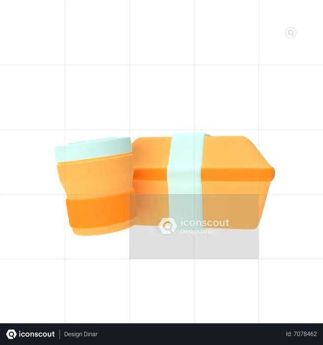 Food Delivery Box  3D Icon