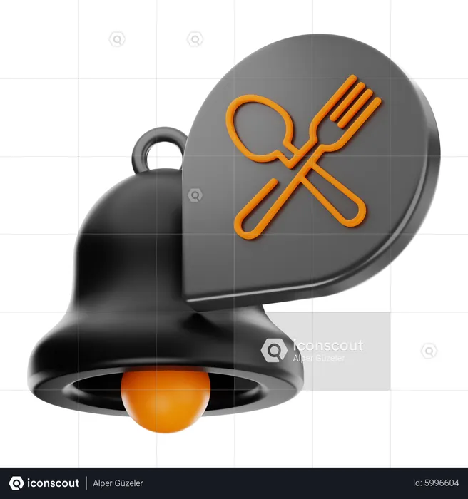 Food Delivery Notification  3D Icon