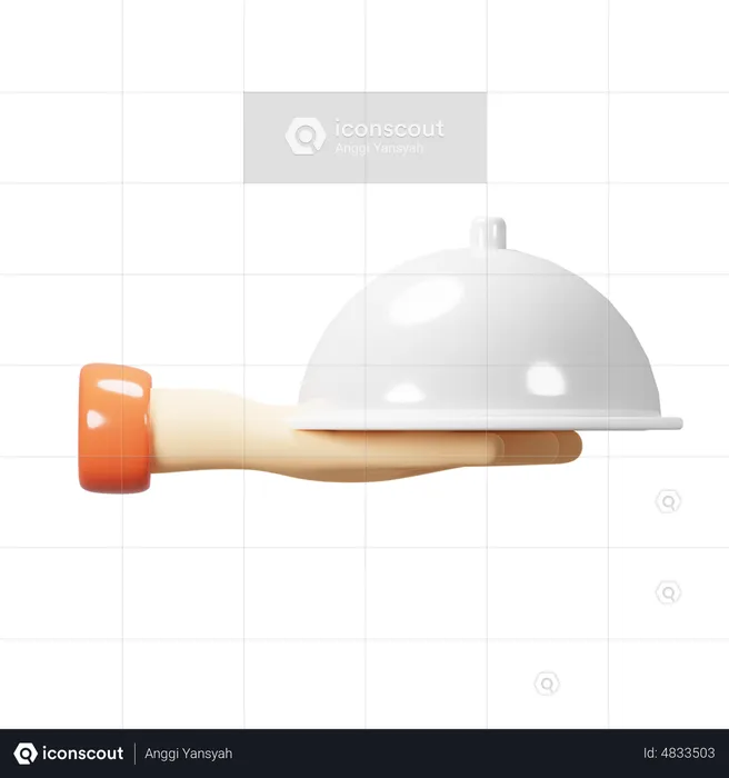 Food Delivery Service  3D Icon