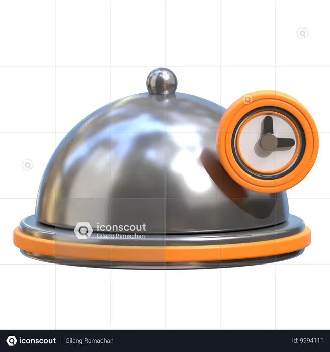 Food Delivery Time  3D Icon