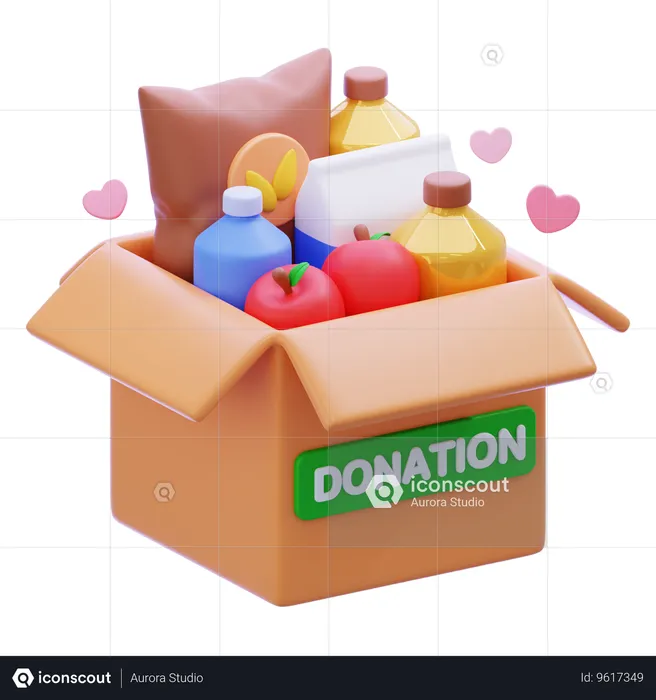 Food Donation Emoji 3D Icon
