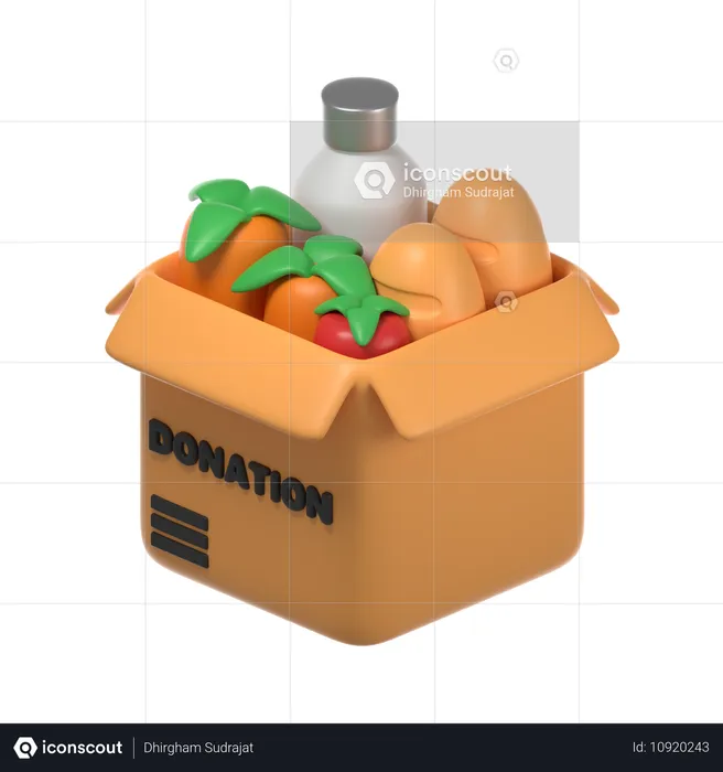 Food Donation  3D Icon