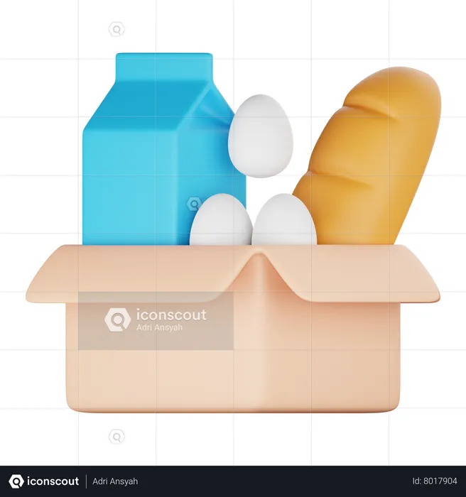 Food Donation  3D Icon