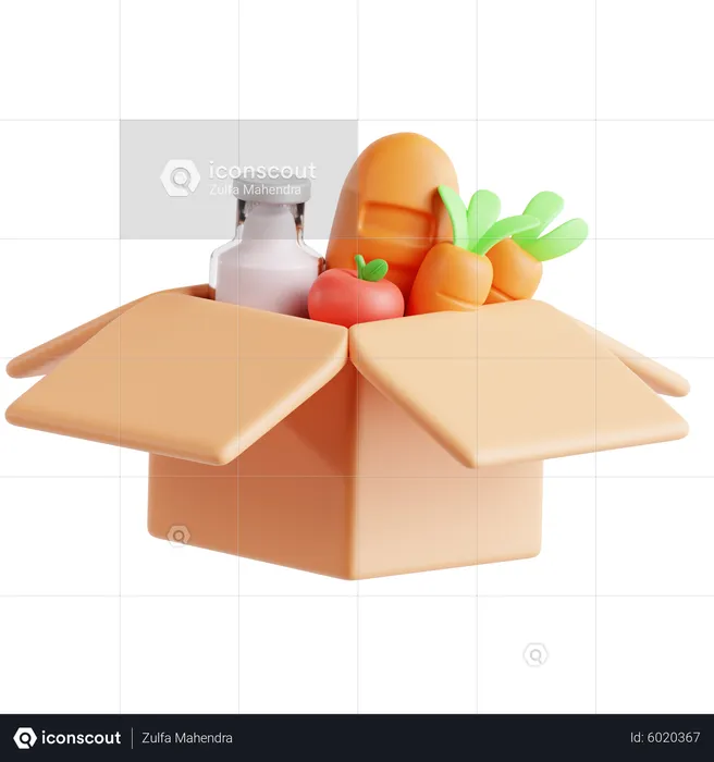 Food Donation  3D Icon