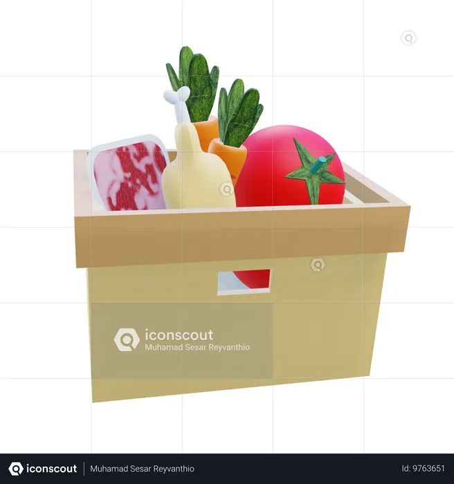 Food Donation  3D Icon