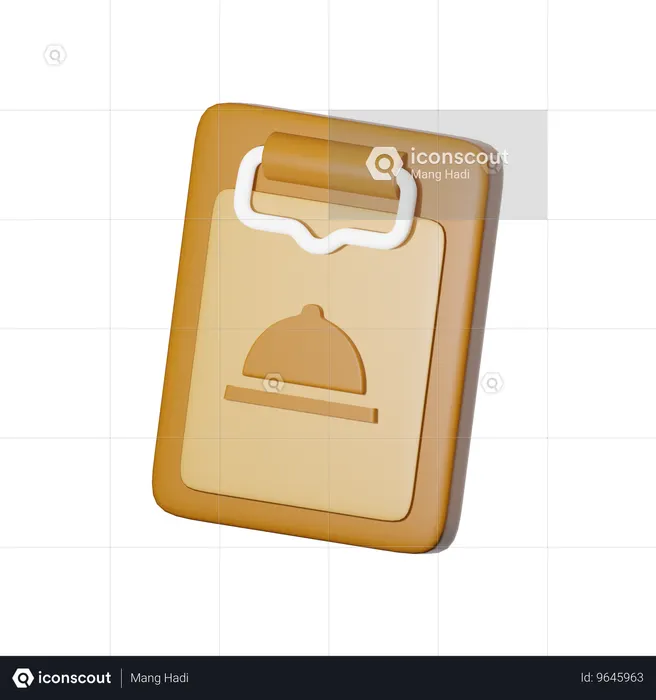 음식 메뉴  3D Icon