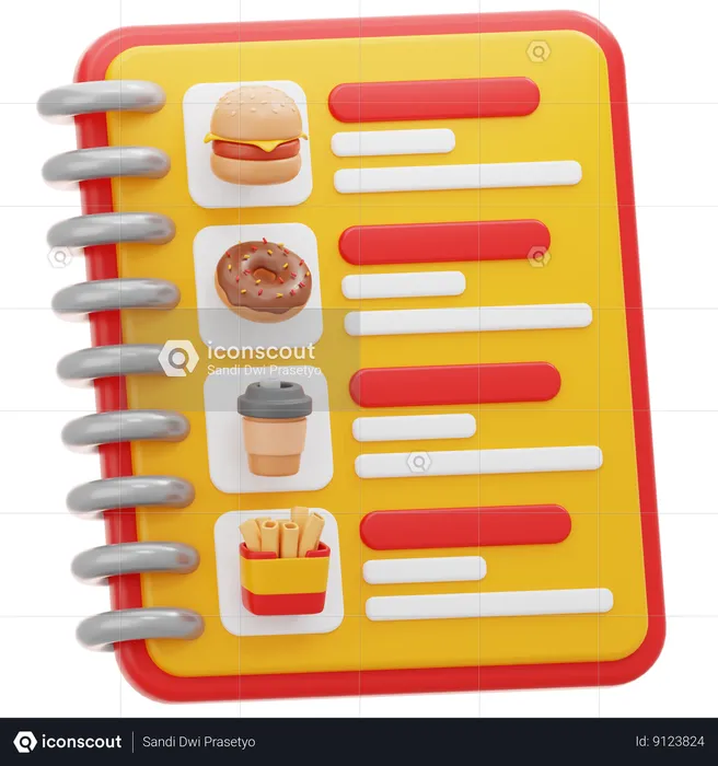 Food Menu  3D Icon