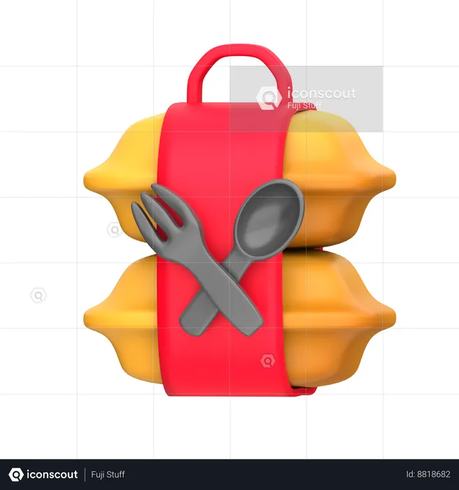 Food Package  3D Icon