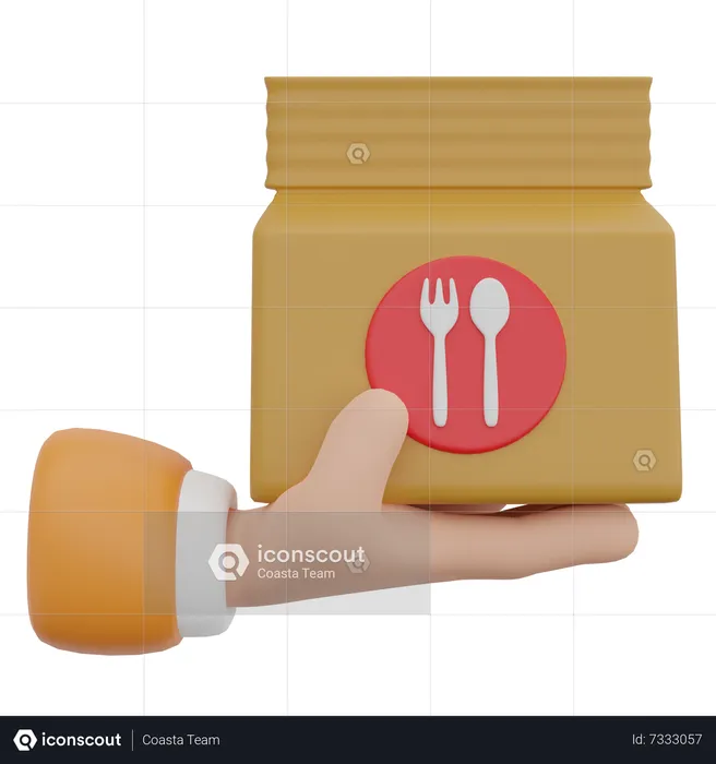 Food Package  3D Icon