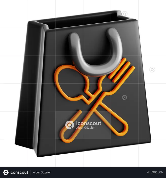 Food Parcel  3D Icon