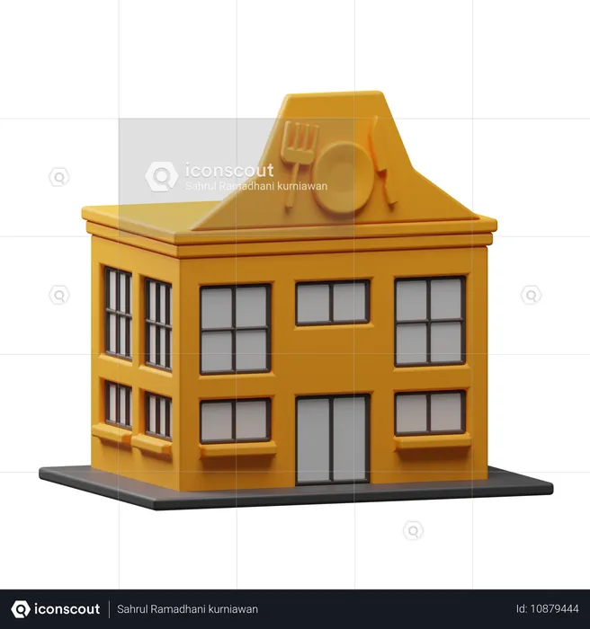 Food Restaurant  3D Icon