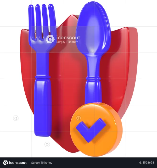 Food Safety  3D Illustration