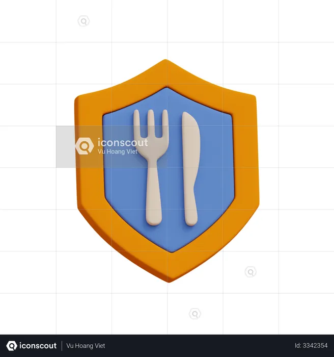 Food Safety  3D Illustration