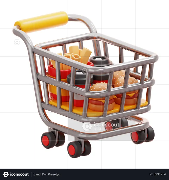 Food Shopping  3D Icon