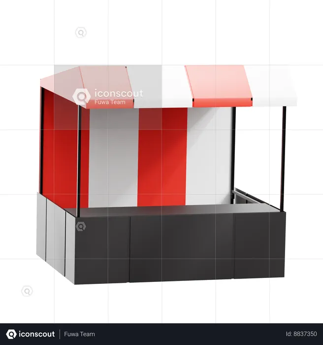 Food Stand  3D Icon