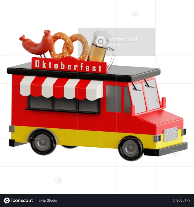 Food Truck  3D Icon