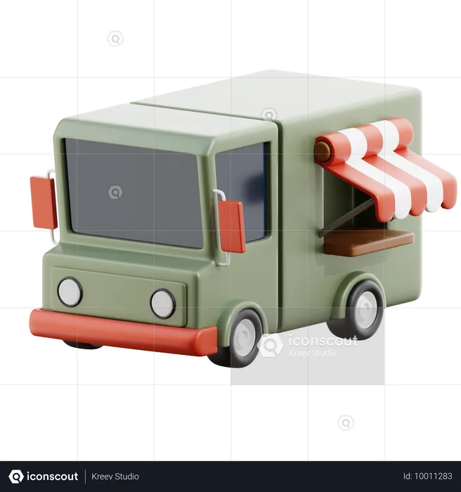 Food Truck  3D Icon