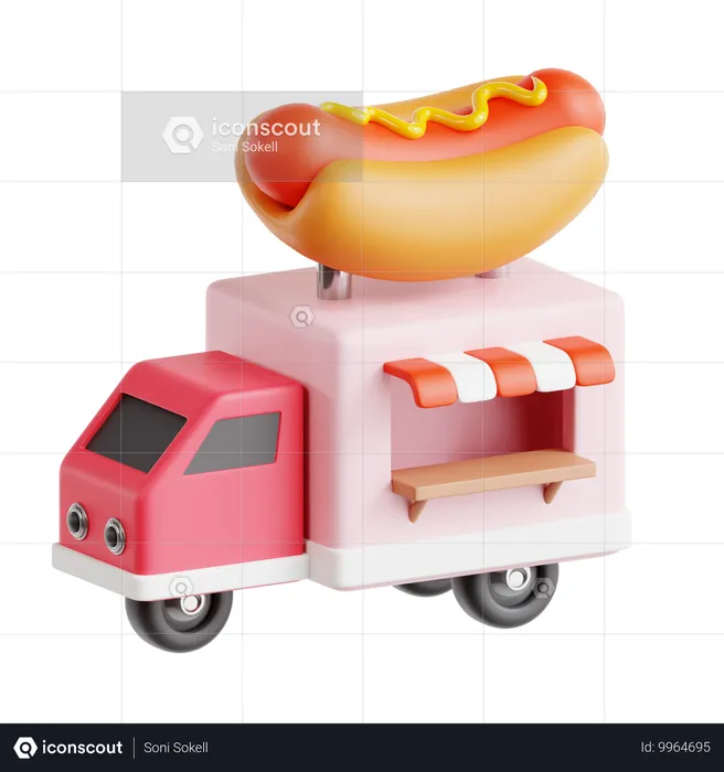 Food Truck  3D Icon