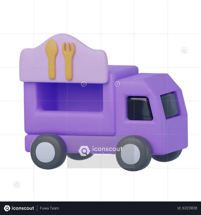 Food Truck  3D Icon