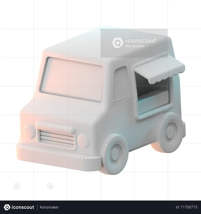 Food Truck  3D Icon