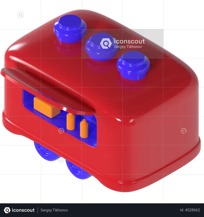 Food Truck  3D Illustration