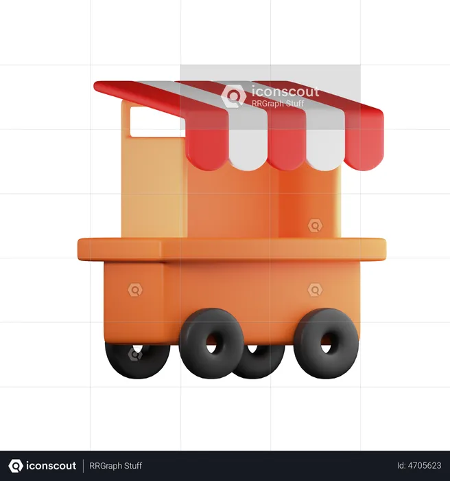 Camion de nourriture  3D Illustration