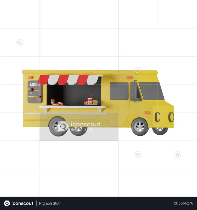 Food Vehicle  3D Icon