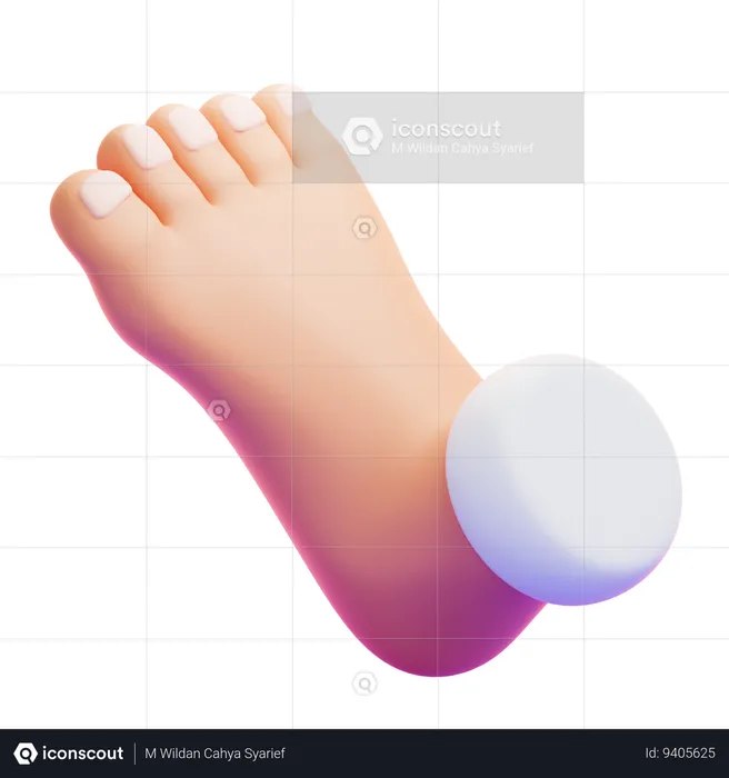 FOOT  3D Icon