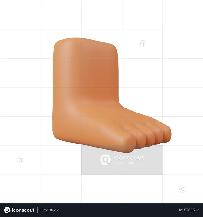 Foot  3D Icon